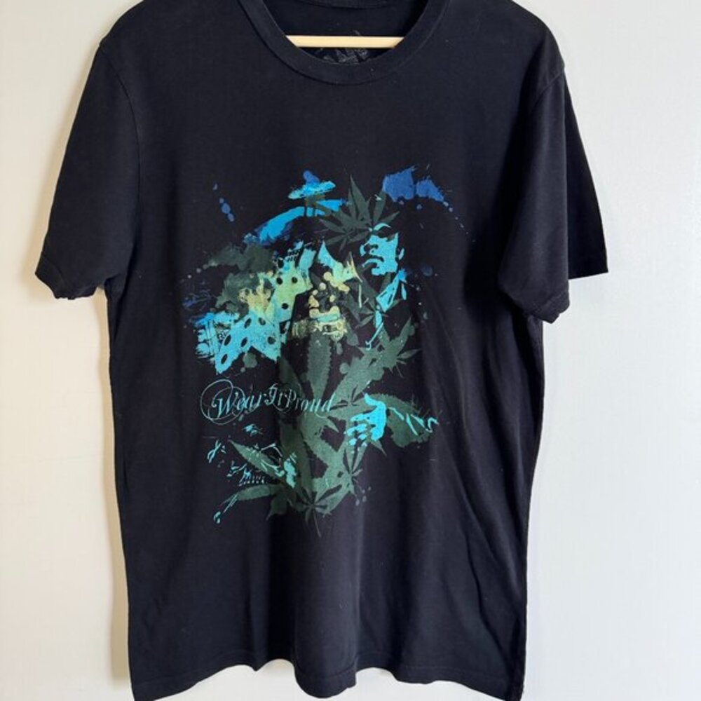 Men’s Black Y2K Graphic Short Sleeve T-shirt